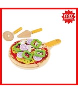 Wooden Pizza Play Food Set &amp; Accessories for Imaginative Play - 31 Pieces - $917.59 MXN