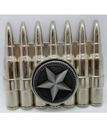 Silver Seven Bullet Spinning Star Belt Buckle - $24.75