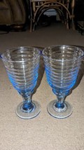 Vintage ~ Libbey Glass Company ~ Sirrus Blue ~ Wine Glass ~ 3 Pair Avail... - £20.24 GBP