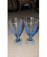 Vintage ~ Libbey Glass Company ~ Sirrus Blue ~ Wine Glass ~ 3 Pair Avail... - $489.04 MXN