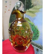 BLENKO DECANTER THUMBPRINT 9&quot; AMBER - €105,77 EUR