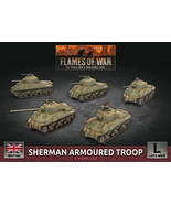 Flames of War British Sherman Armoured Troop BBX60 - £65.25 GBP