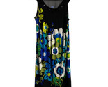 Dressbarn Size 8 Sheath Sleeveless beaded Knit Dresss floral Print Blue ... - $11.77
