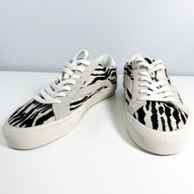 Madewell Women&#39;s Sidewalk LowTop Sneakers in Zebra Calf Hair Size 9.5M NEW - £19.71 GBP