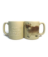  Set of 2 Otagiri 1981 Cow Animal  Farm Pasture 3D Coffee Mug Cup 10 Oz - £38.22 GBP