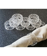 10 Clear Plastic Napkin Rings - £5.43 GBP
