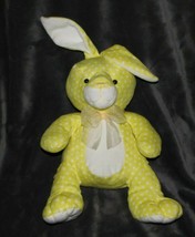 Animal Adventure 2009 Stuffed Plush Yellow Easter Bunny Rabbit White Dot B EAN S - $49.49