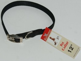 Valhoma 720 12 BK Dog Collar Black Single Layer Nylon 12 inches Package 1 - £6.25 GBP