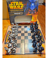 Parker Brothers Star Wars Saga Edition Chess Set Missing 2 pieces - £22.91 GBP