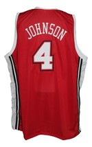 Larry Johnson Custom College Basketball Jersey Sewn Red Any Size image 5