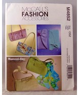 McCall&#39;s fashion accessory pattern M4852 purses - $13.49 CAD