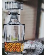 Le Regalo Brand ~ Five (5) Piece Square Decanter w/ Stopper ~ Four (4) G... - $647.83 MXN