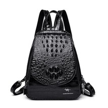   Pattern Backpa For Ladies Leather Backpack Women  Bag Large Capacity School Ba - £140.97 GBP