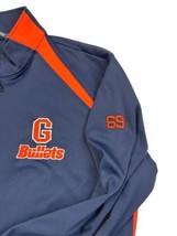 Gettysburg Bullets Track Jacket Full Zip Mens L Blue Orange #69 Pockets   - $34.29