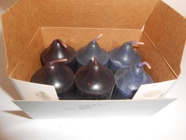 Party Lite Votive Candles Mixed Box 3 Grape 3 Black Cherry - £11.00 GBP