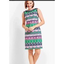 Talbots Women’s Sleeveless Fringe Trim Sheath Dress Size 8 Petite - $29.99