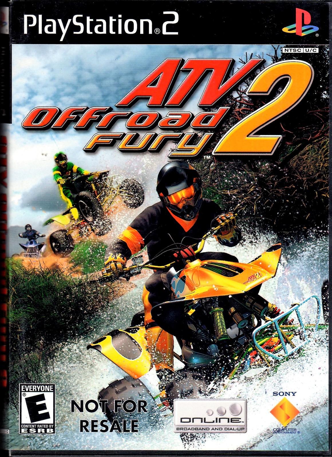 Play Station 2  - ATV Offroad Fyry 2 - Manual Case &amp; Cover Art - $2.25