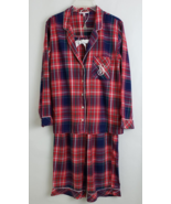 Victoria&#39;s Secret Women&#39;s Pajamas Sleepwear Red Multi-Color 2 Piece Set ... - £31.27 GBP