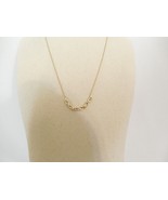 Department Store 18k Gold over Sterling Silver Plate Infinity Necklace C717 - $1,059.92 MXN