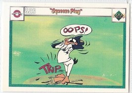 N) 1990 Upper Deck Looney Tunes Comic Ball Card #526/535 Squeeze Play - £1.55 GBP