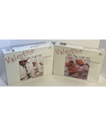 VALENTINE CRAFT KITS-SET OF 2 - Fabric Gift Bags and Flower Bud Vase - N... - £12.20 GBP