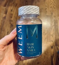 WEEM Hair Skin and Nails Gummies Supports Fast Healthy Hair Vegan Biotin... - $35.06