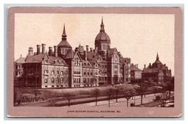 Johns Hopkins Hospital Baltimore Maryland MD DB Postcard Y3 - £3.85 GBP