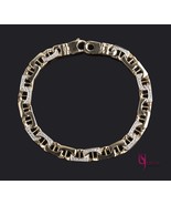 0.80 TCW Men&#39;s Mariner Anchor Link Diamond Bracelet Solid 14K Yellow Gold - $7,324.83