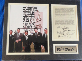 Matted Ratpack Autographed Reprint Ready For Framing 11X14 - £22.00 GBP