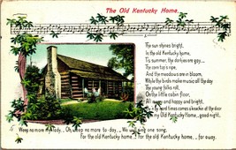 My Old Kentucky Home Song 1908 DB Postcard Kraemer Art Co Q21 - £3.06 GBP