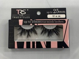 TRS TRUE MINK LASHES LUXURY 3D LASHES # 914M LIGHT &amp; SOFT AS A FEATHER - £3.90 GBP