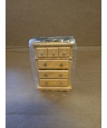 Chest Drawer Dresser Wooden Dollhouse Furniture International Miniature Oak - $26.61 CAD