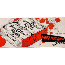 1956 Joan Carol Rolls Bakery Bread Advertisement First National Stores D... - $380.53 MXN