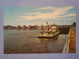 Vtg Postcard Tow Boat Prairie State, Prairie du Chien, Wisconsin, WI, Miss River - £3.11 GBP