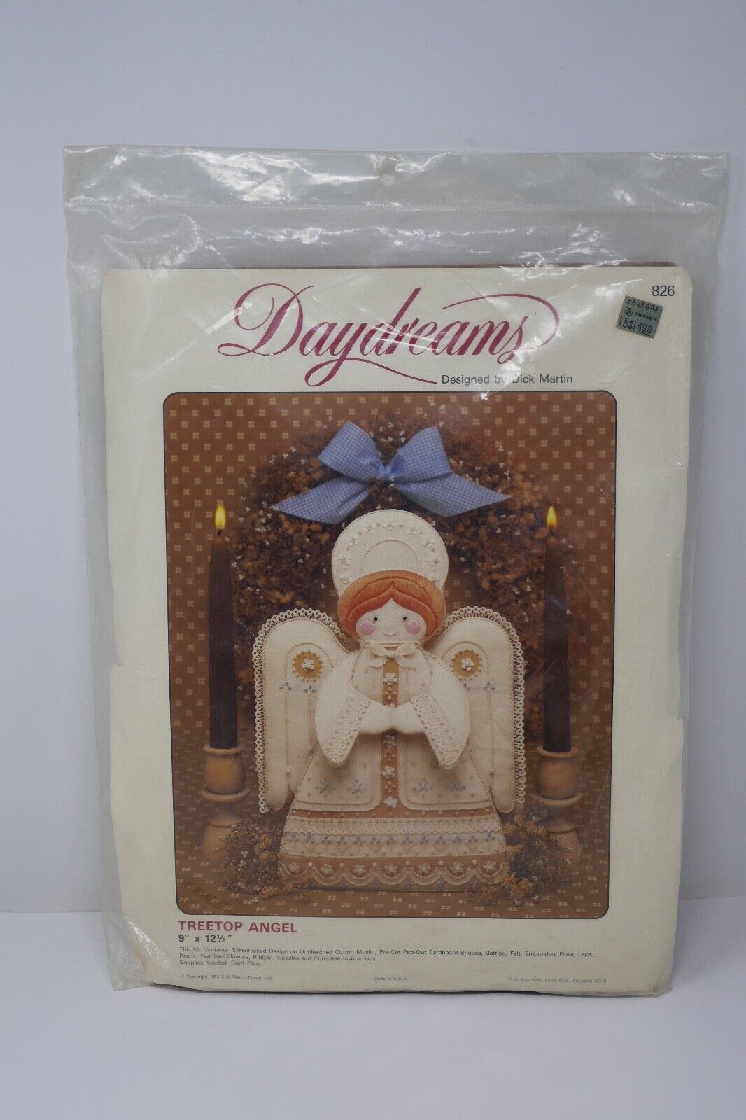 Daydreams 1984 Dick Martin Design Embroidery Kit Treetop Angel NOS - $22.99