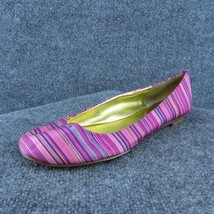 Nine West Guzzlers Women Flat Shoes Pink Fabric Slip On Size 10 Medium - £13.48 GBP