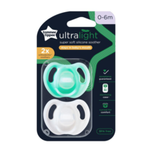 Tommee Tippee Ultra-Light Silicone Soother, 0-6m, 2 Pack - £66.43 GBP