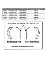 Troy Bilt Craftsman RH Right Hand Tine 742-04116-0637 - £10.27 GBP