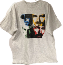 U2 Pop 1997 Pop Mart Bono Tour Concert Vintage European Polygram Gray T-Shirt XL - £49.01 GBP