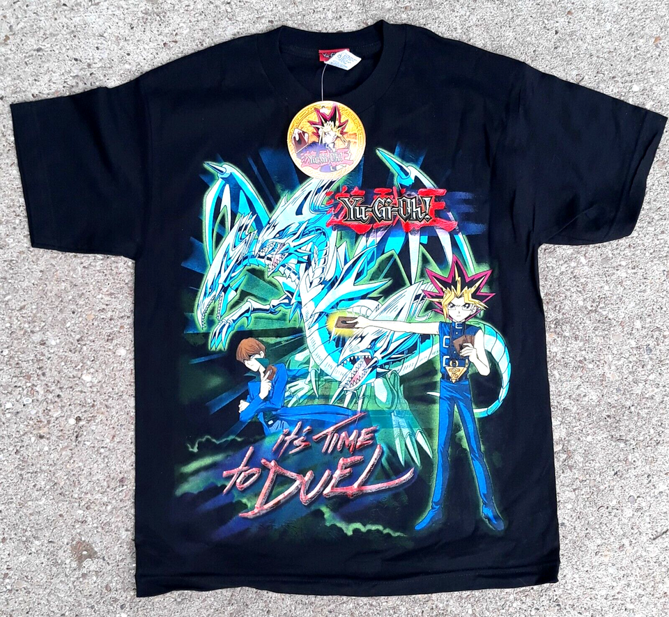 YU-GI-OH! It&#39;s Time To Duel Yugi Vs. Seto Kaiba Anime Tee Youth Size Lar... - $12.99