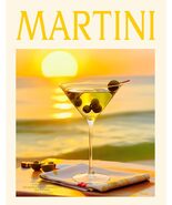 MARTINI COCKTAIL DRINK WALL ART POSTER - CASSOLINO - KRUGERS POSTERS (11... - $19.00+