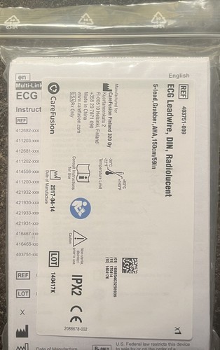 GE Healthcare 403751-009 Compatible 5 Lead RTR To Pinch Lead Set Radiotr... - $125.00
