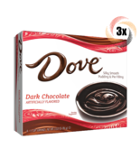 3x Packs Dove Dark Chocolate Pudding Filling | 4 Servings Per Pack | 3.03oz - $21.97 CAD