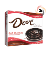 3x Packs Dove Dark Chocolate Pudding Filling | 4 Servings Per Pack | 3.03oz - £12.38 GBP