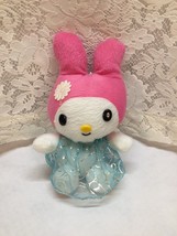 Bunny Rabbit Plush in Dress w/Pink Ears Hat Stuffed Animal Easter Toy - £1.76 GBP