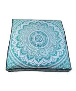 Traditional Jaipur Square Mandala Floor Cushion Decorative Throw Pillowc... - £15.81 GBP