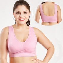 2 pieces Bras For Women Plus Size Woman Bra Underwear style2 pink XXXL - £7.95 GBP