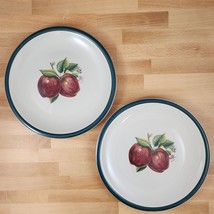 China Pearl Casuals Apples 2 Dinner Plate Set Dinnerware Tableware 10 1/2&quot; - $23.74