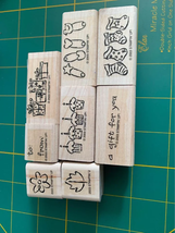 Stampin Up Tag Along Rubber Stamps #6 - £3.96 GBP