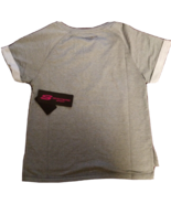 Skechers Women&#39;s Short Sleeve Lace-up Heather Gray T-shirt XS - $17.10 CAD